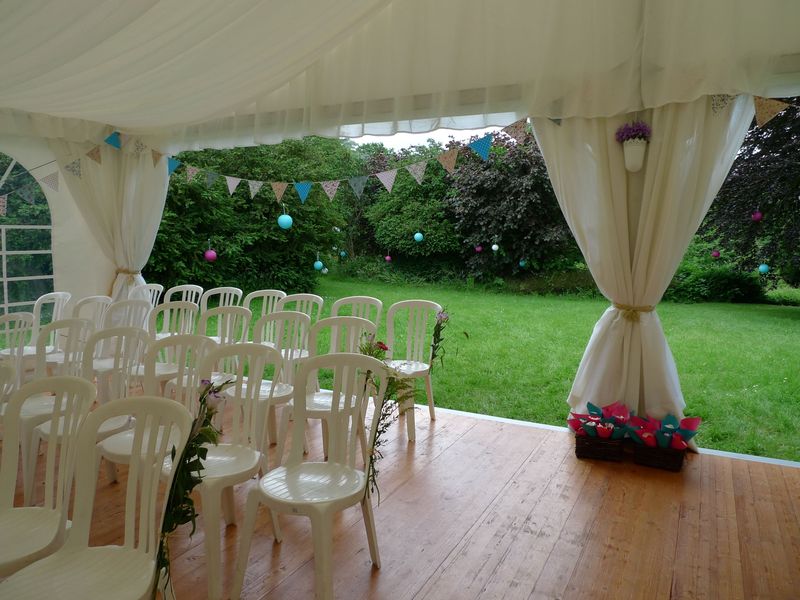 Location de tente pour cérémonie prés d'Auffay Seine-Maritime 76